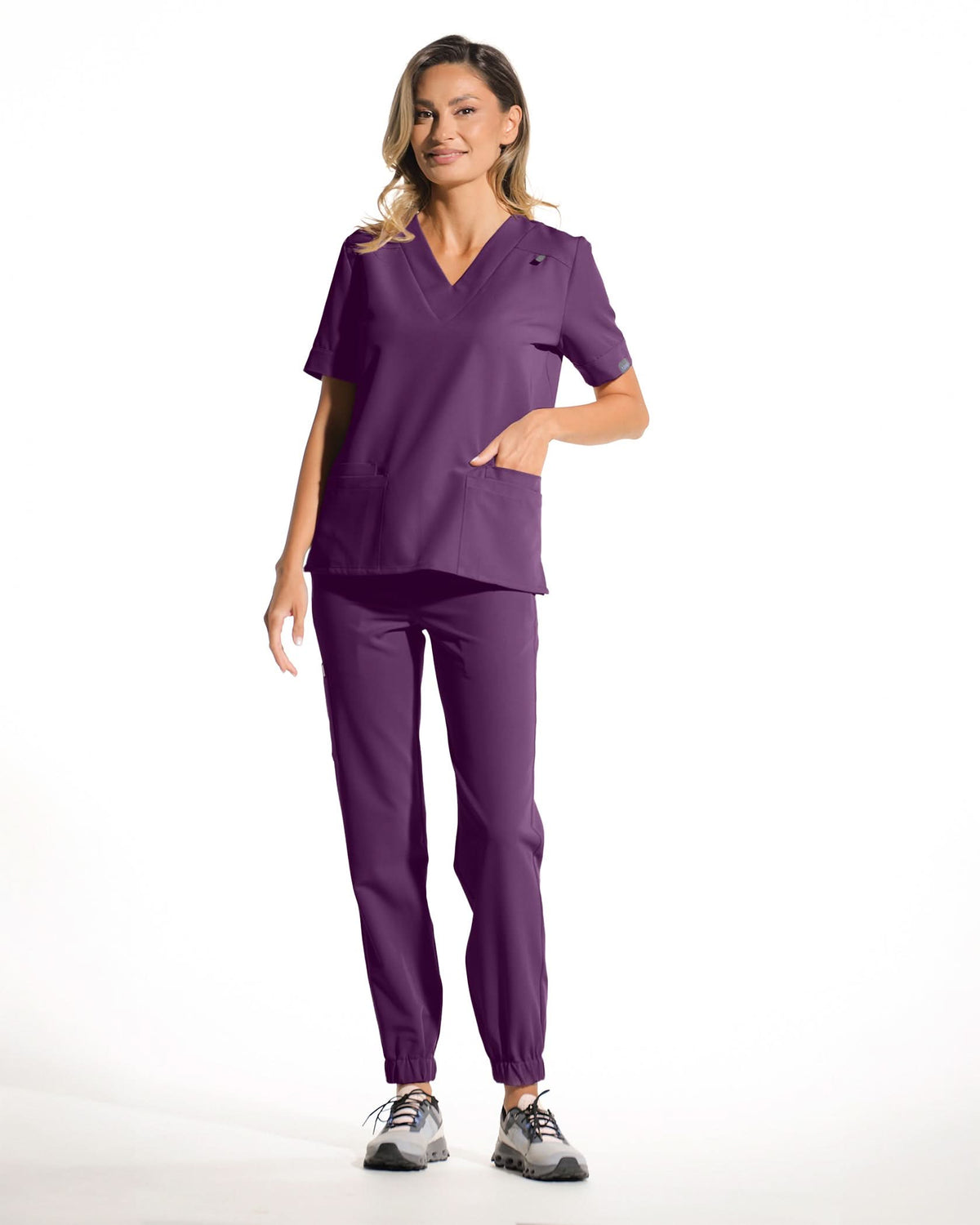 Pantaloni medicali FLEX plum