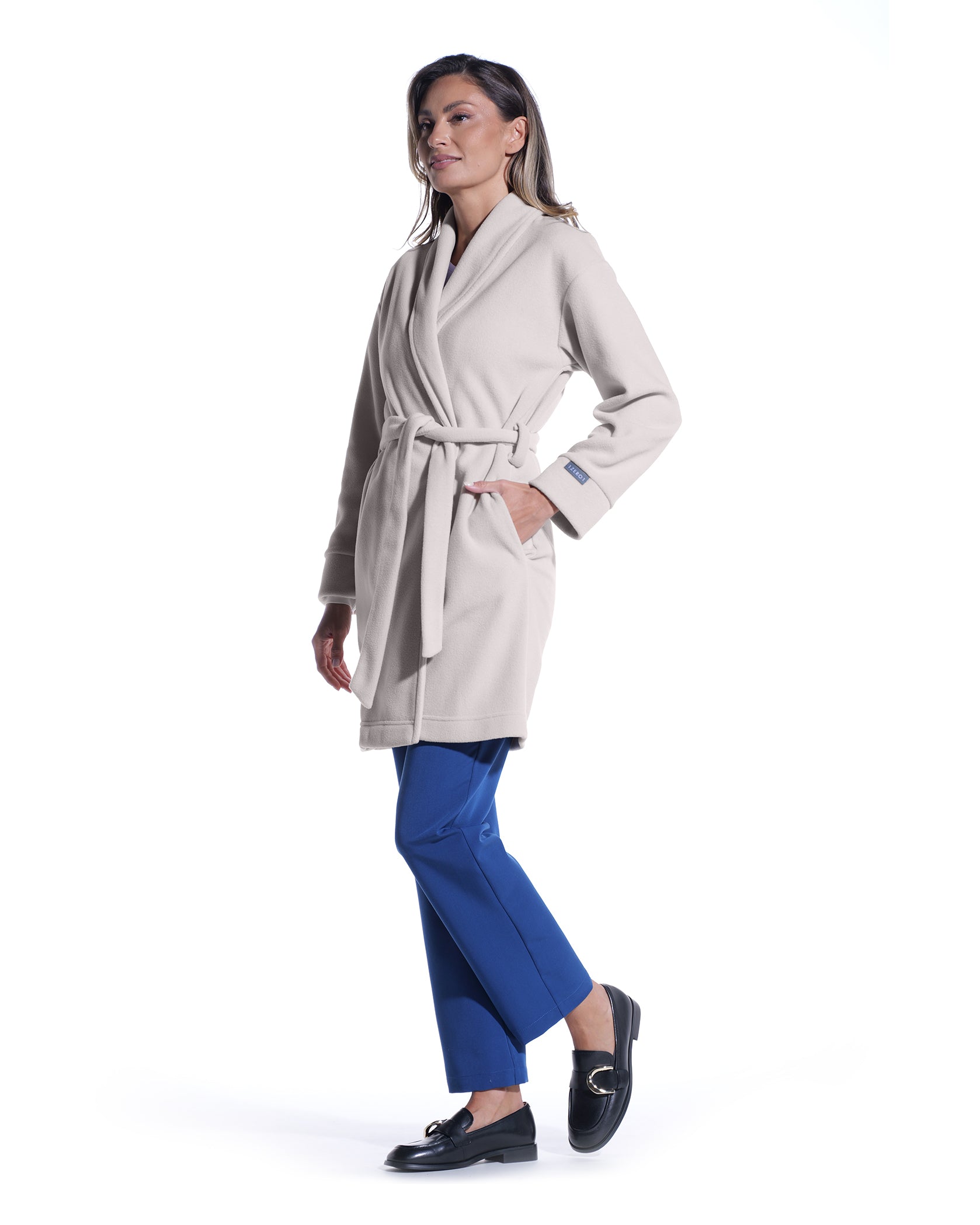 Halat medical dama SOFT grej - Image 4