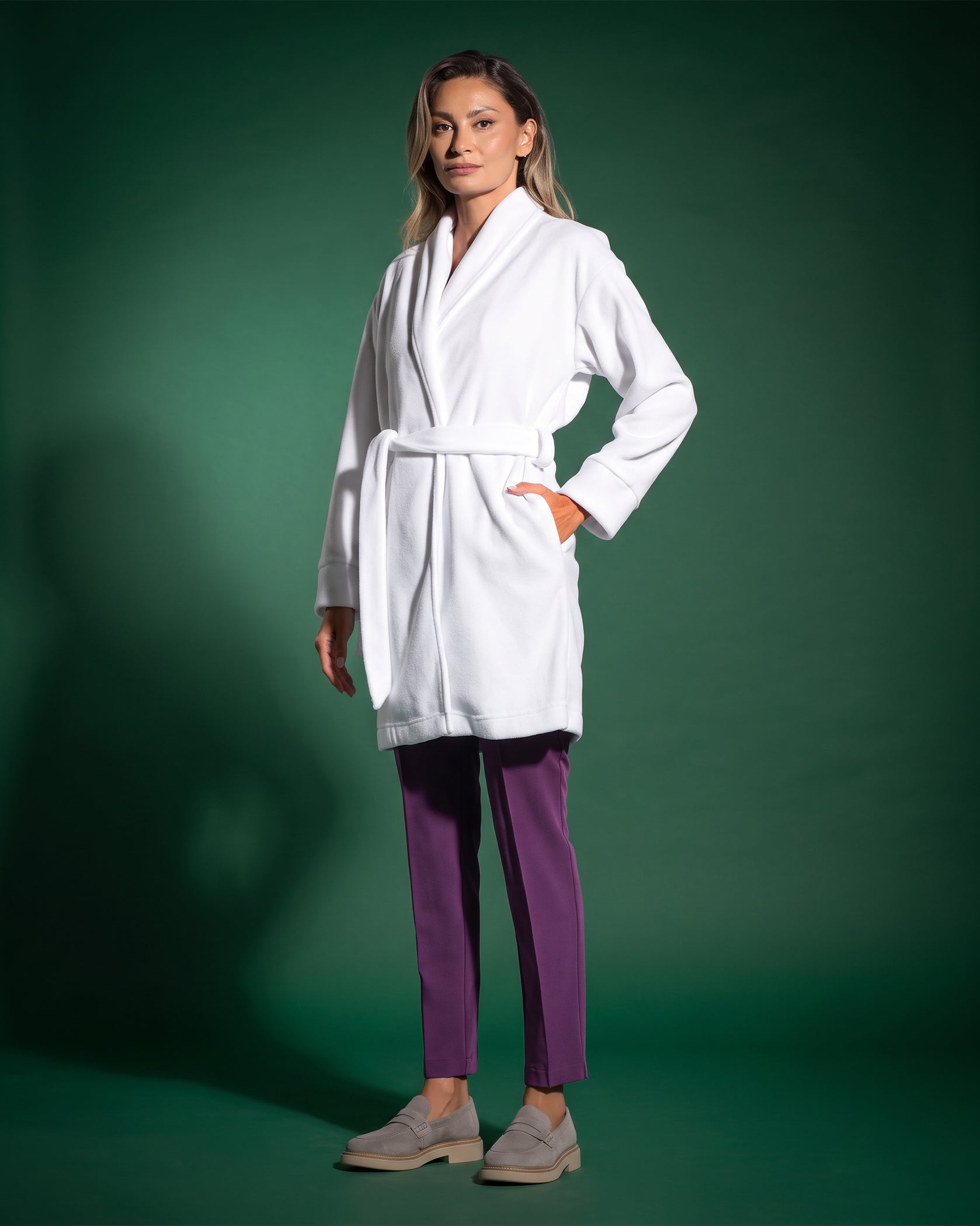 SOFT White Medical Coat - Close up details