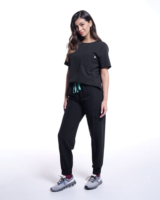 Women's UTILITY medical trousers, black.