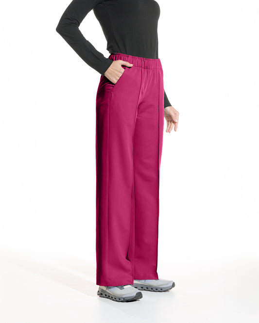 PALAZZO pantaloni medicali magenta