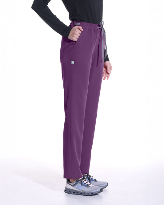 Pantaloni medicali drepti LINEA plum