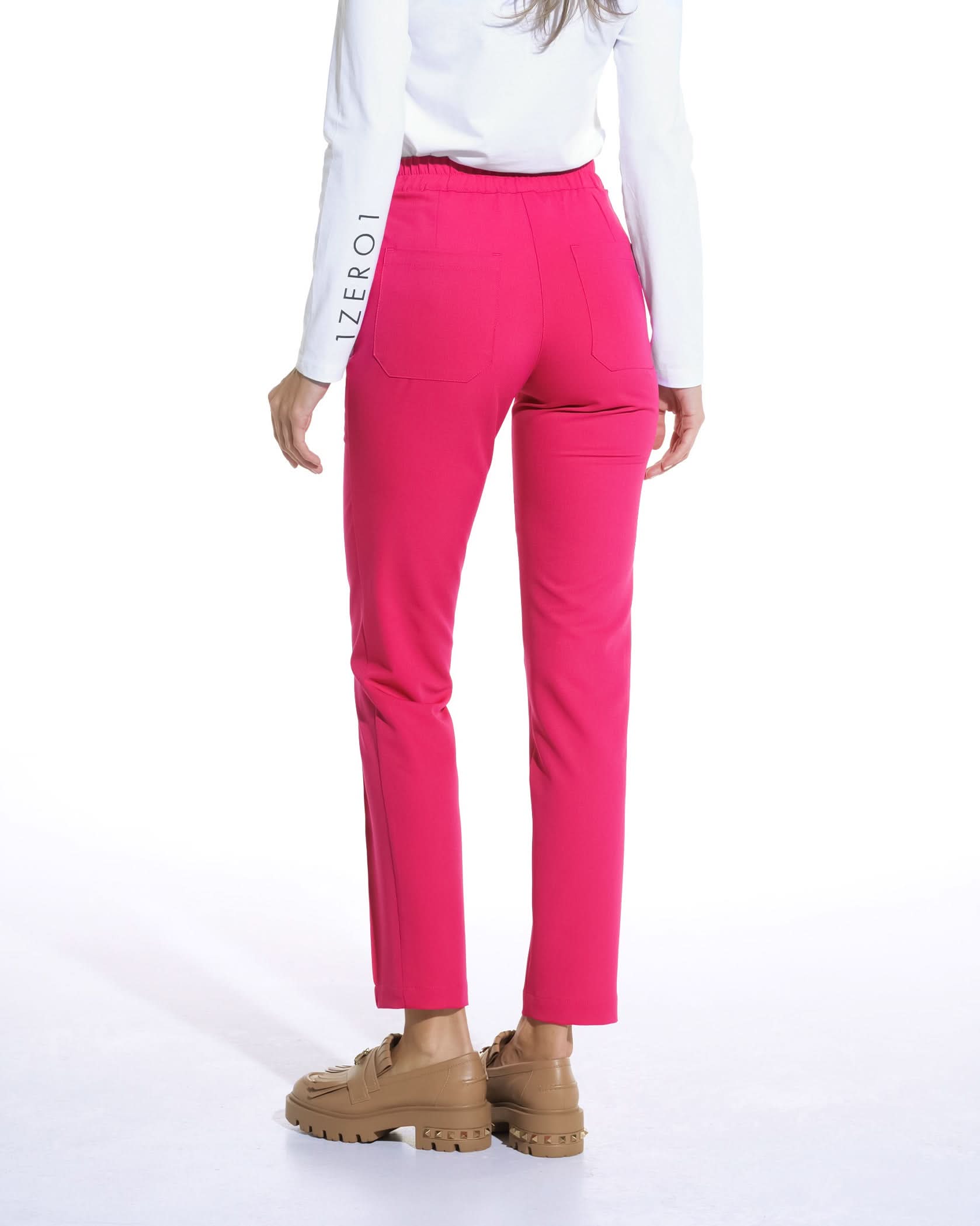 Pantaloni NOVUM amarant - 1zero1.ro