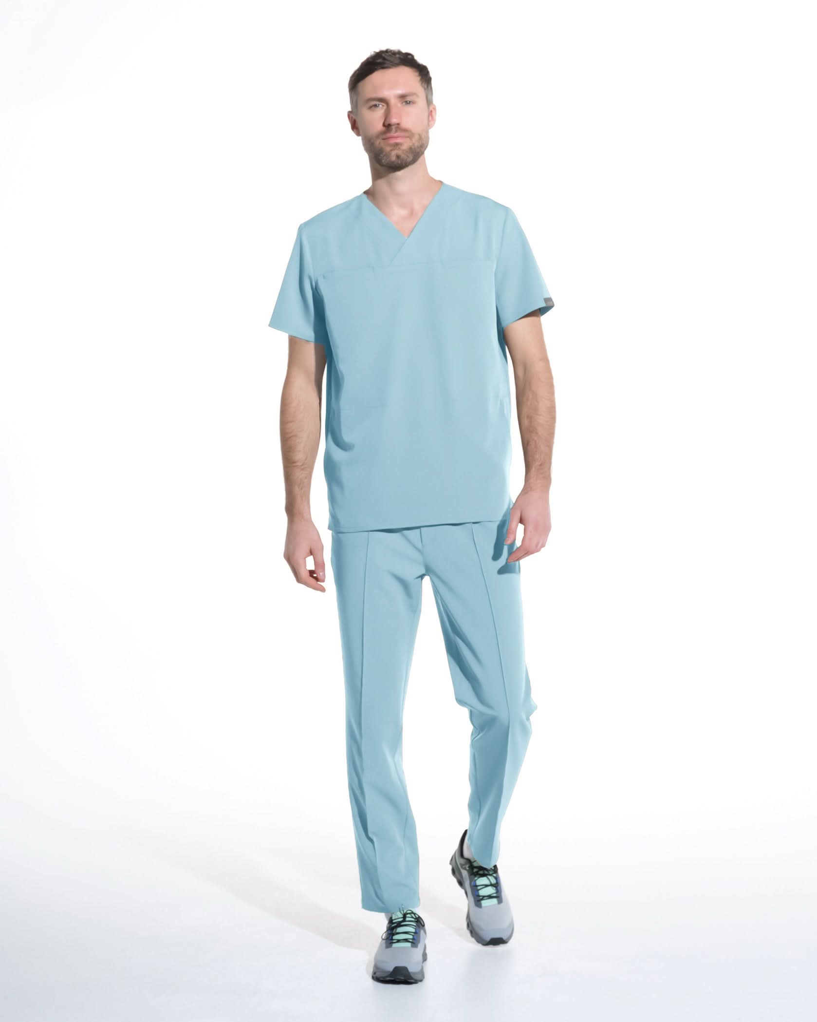 Pantaloni medicali barbati NORM blue - 1zero1.ro