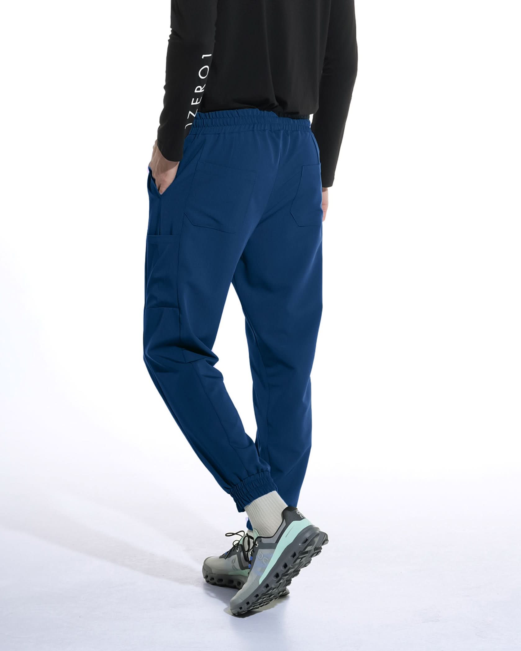 Pantaloni medicali barbati UTILITY royal blue - 1zero1.ro