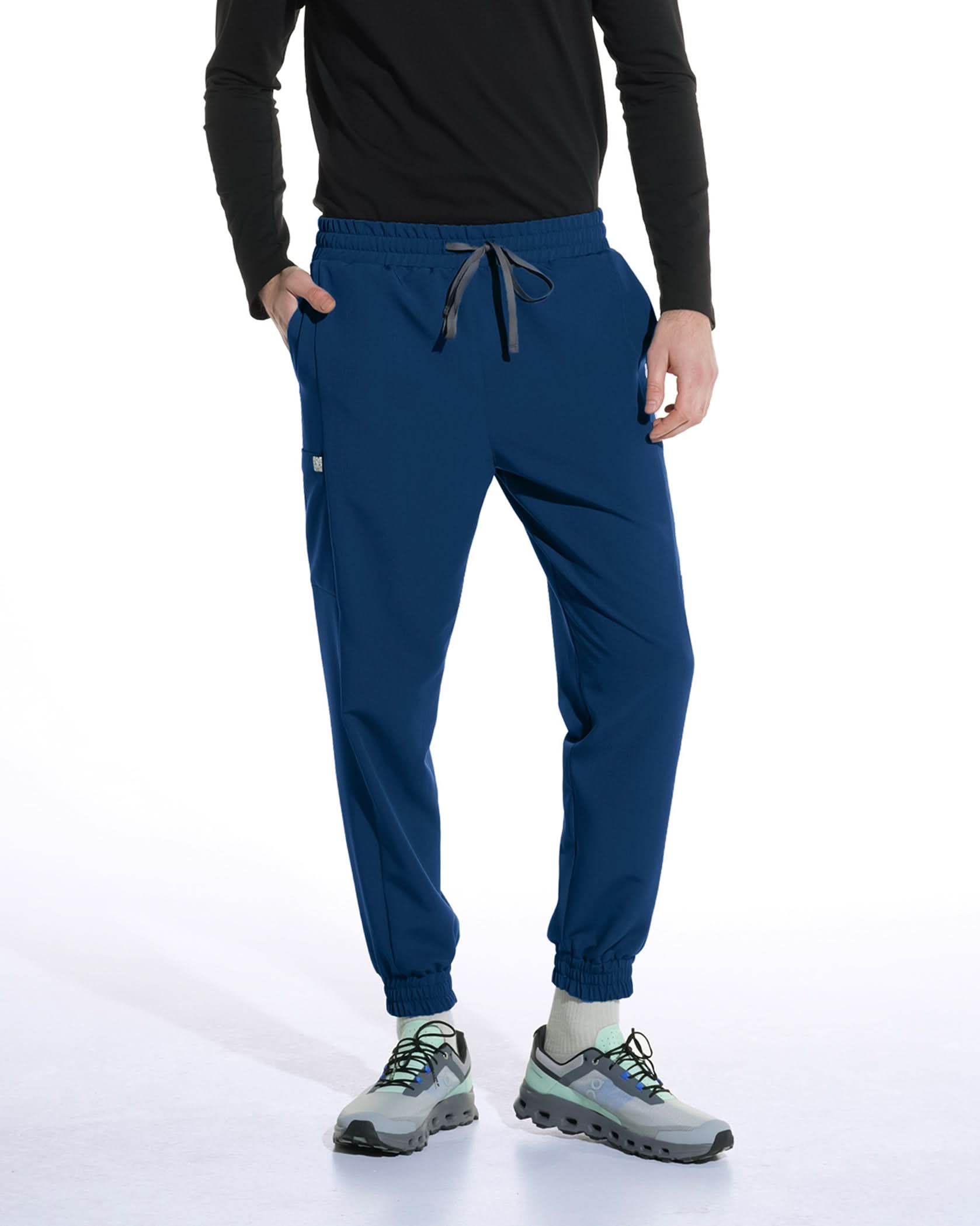 Pantaloni medicali barbati UTILITY royal blue - 1zero1.ro