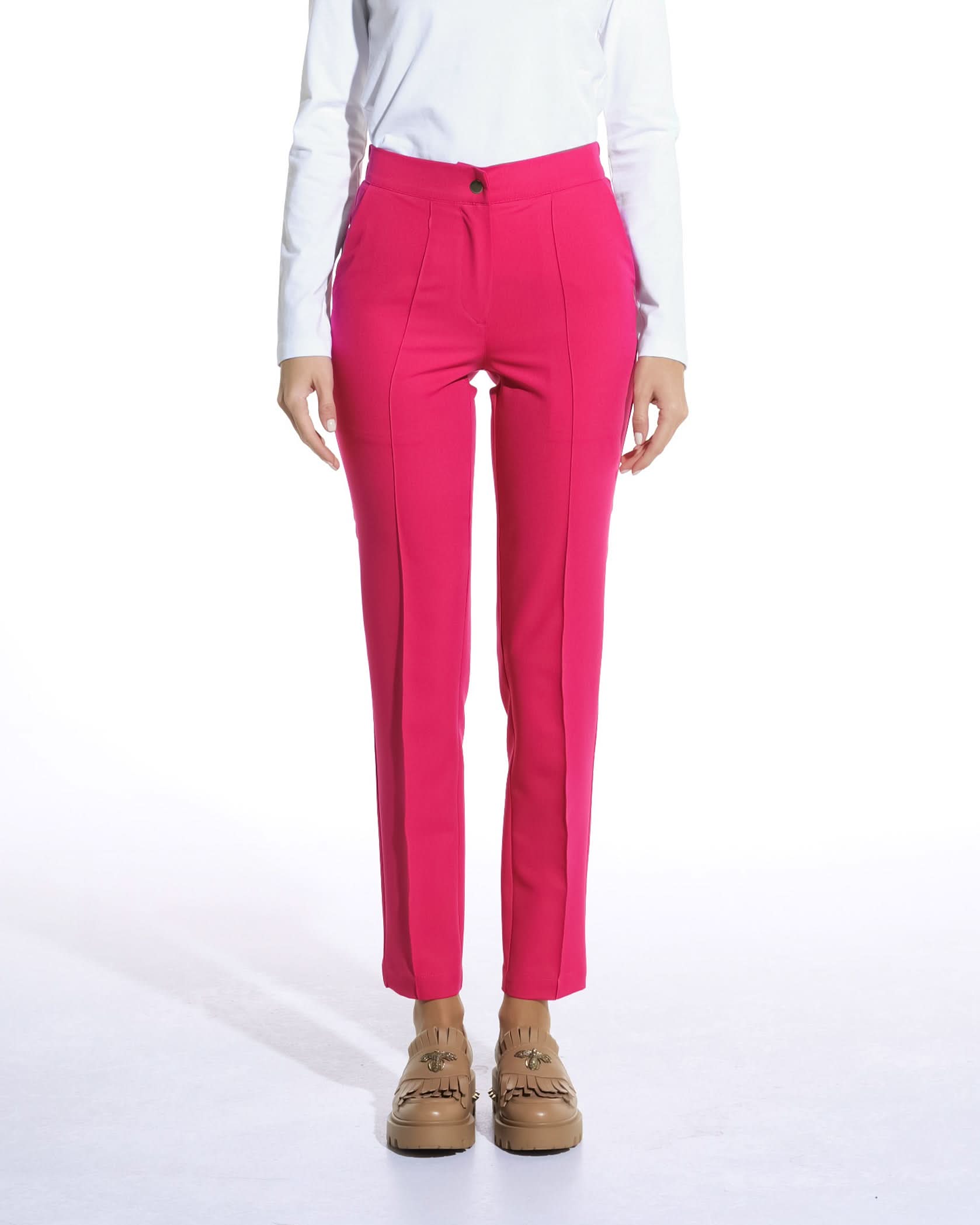 Pantaloni NOVUM amarant - 1zero1.ro