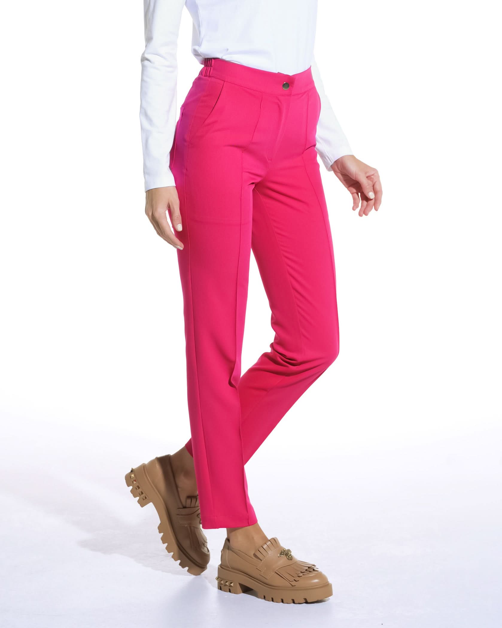 Pantaloni NOVUM amarant - 1zero1.ro