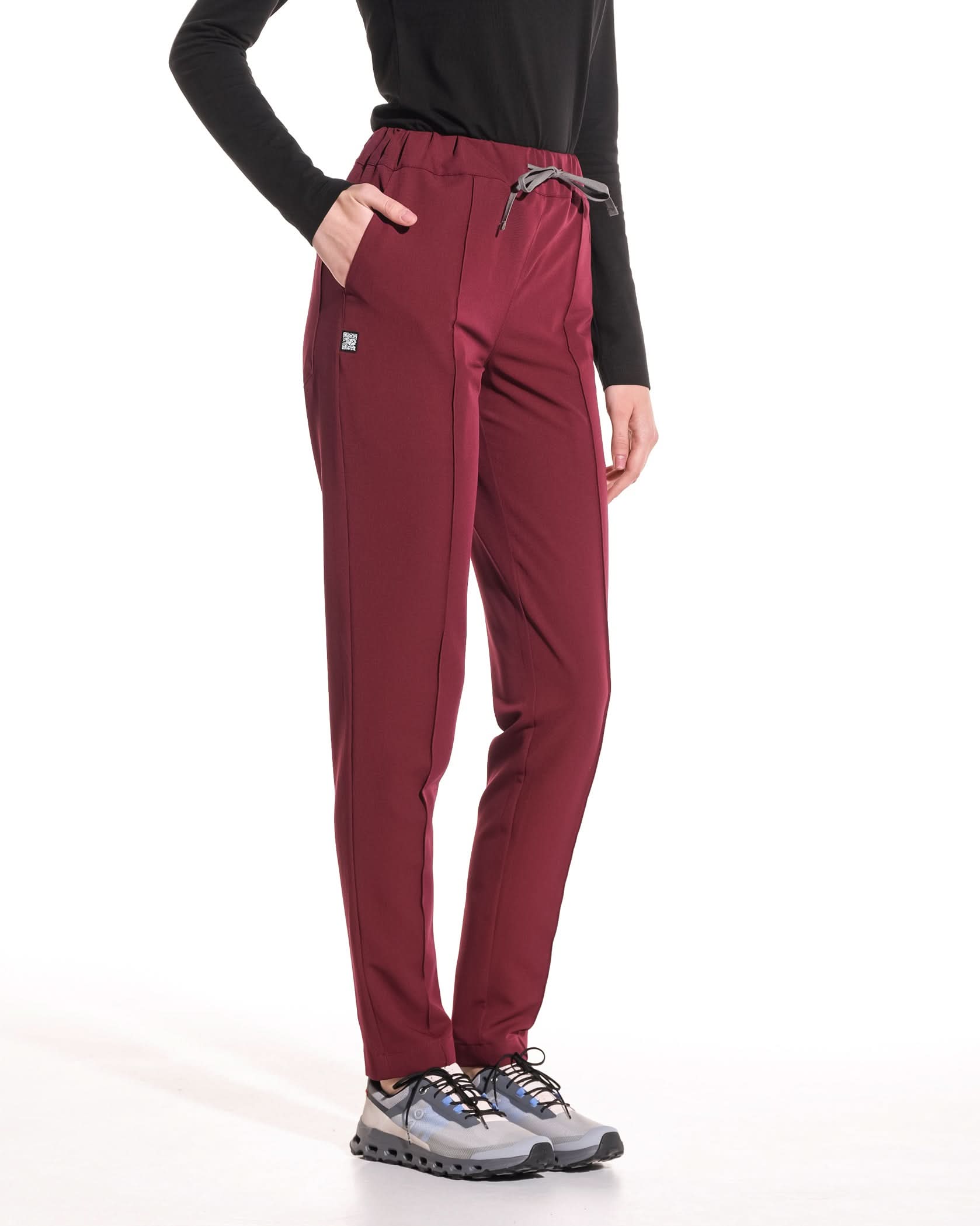 Pantaloni medicali NORMA bordo - 1zero1.ro