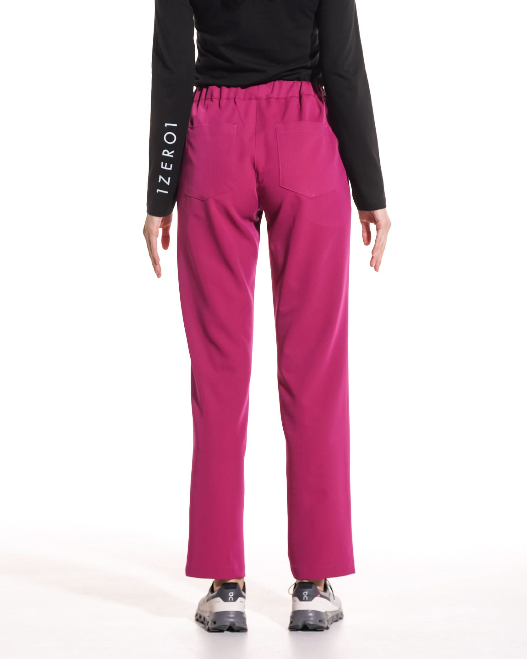 Pantaloni medicali drepti LINEA magenta - 1zero1.ro