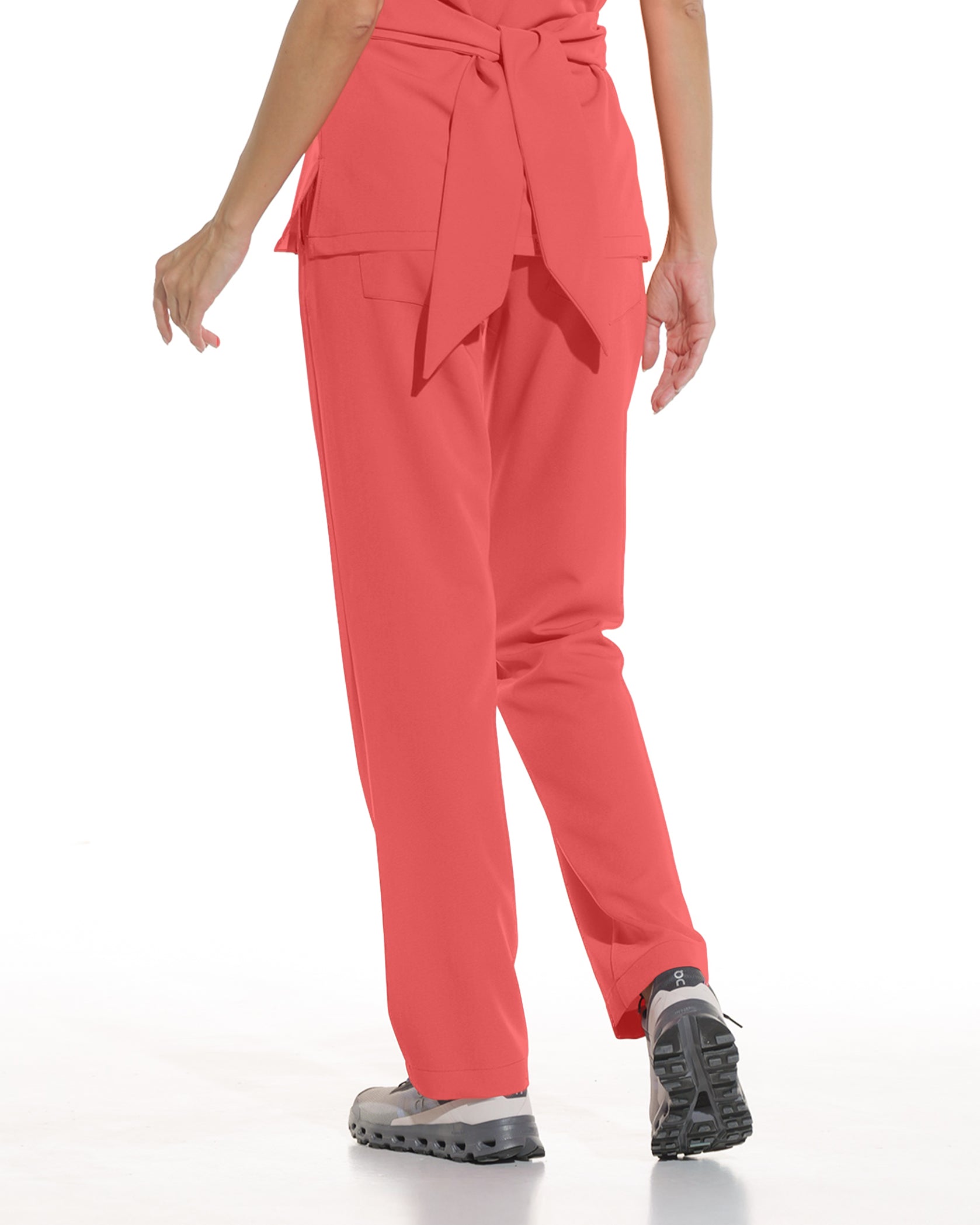 LINEA Plum Scrub Pants - Close up details