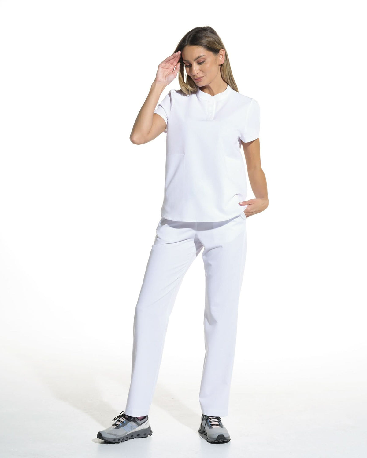 Bluza medicala FRIDA alba - 1zero1.ro