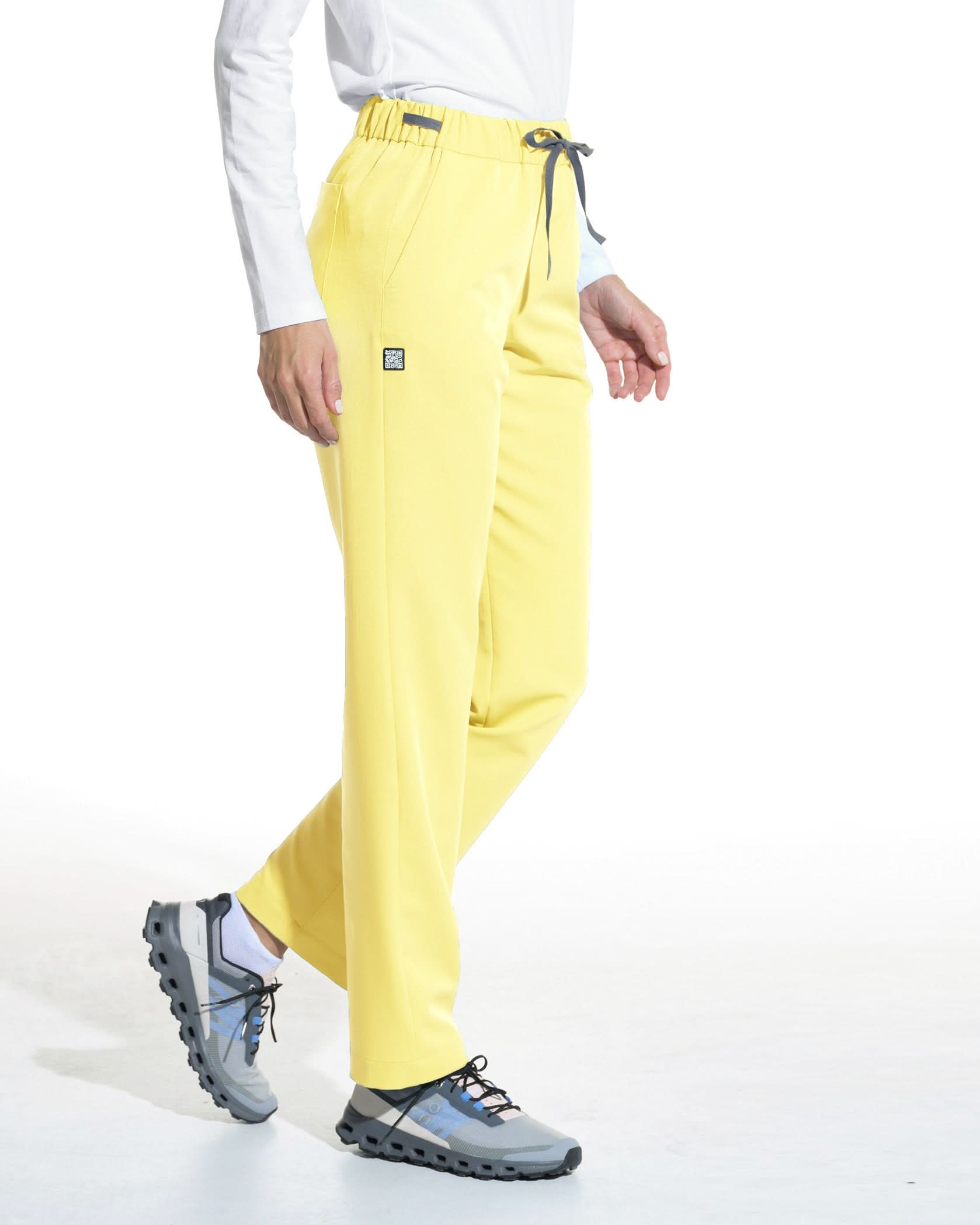 Pantaloni medicali drepti LINEA lemon - 1zero1.ro