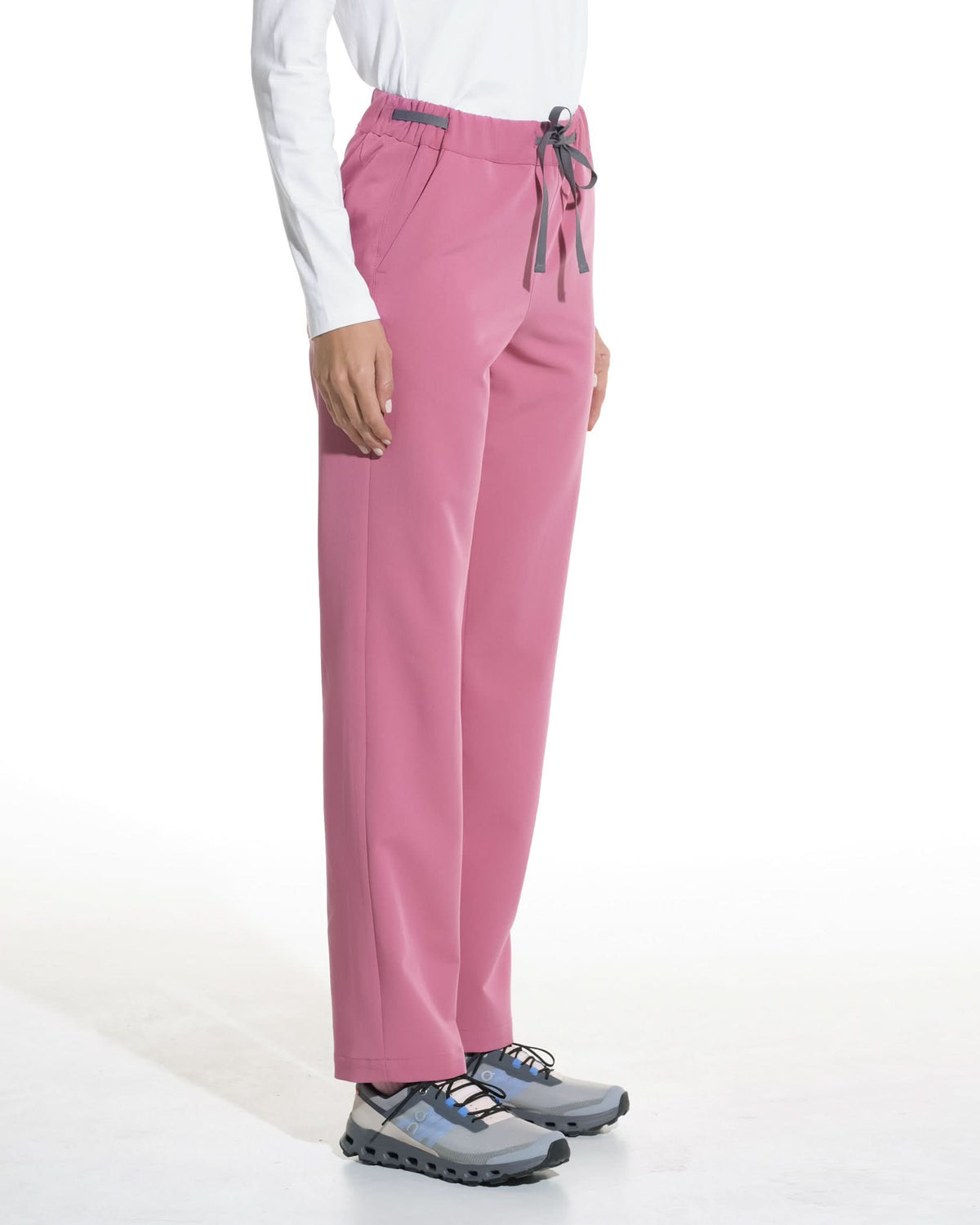 Pantaloni medicali drepti LINEA rose dust - 1zero1.ro