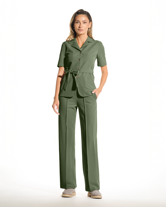 PALAZZO olive medical trousers