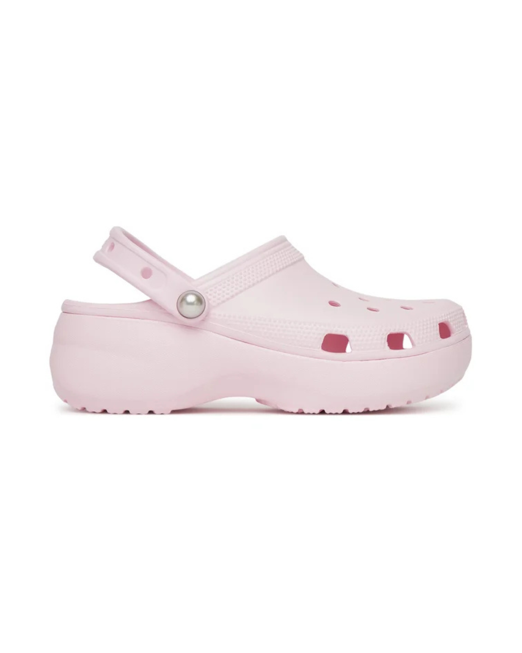 CROCS CLASSIC PLATFORM Pink Milk Clogs - Vorderansicht