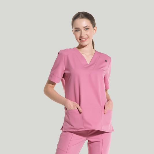 VERSO Rose Dust Scrub Top