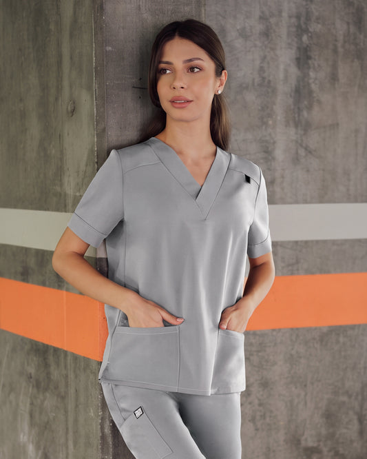 VERSO gray medical top