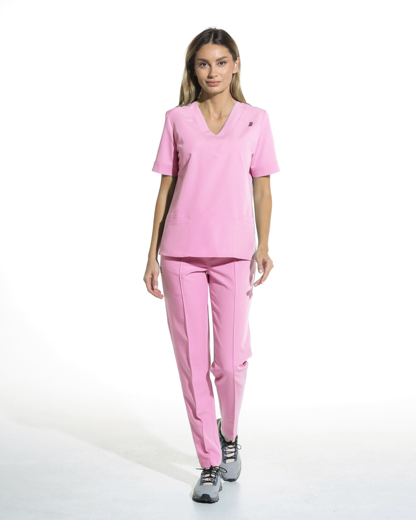 Pantaloni medicali NORMA roz - 1zero1.ro