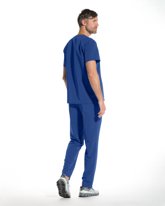 Pantaloni medicali barbati NORM royal blue